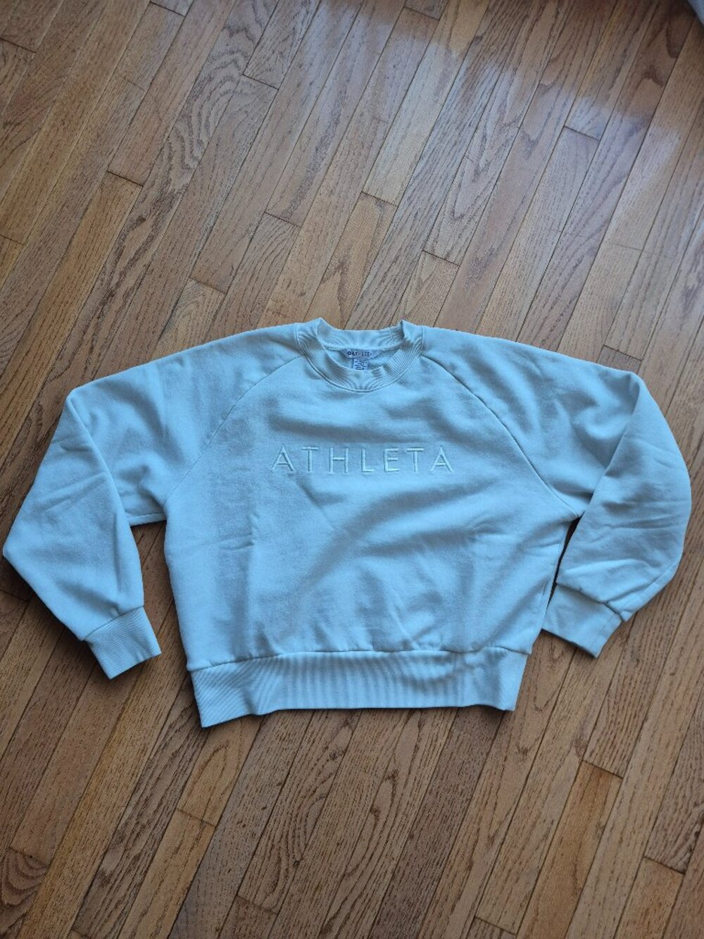 Athleta Embroidered Crew Sweatshirt S